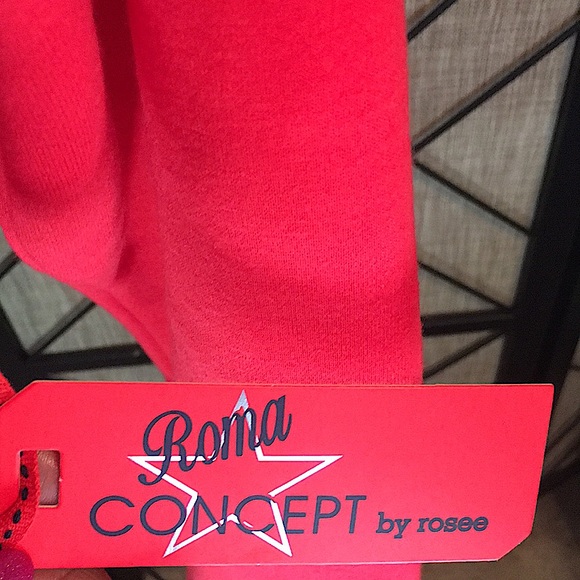 NEW ROMA CONCEPT BY ROSEE RED SWEATSHIRT CORSET SIZE 2X - Picture 4 of 9